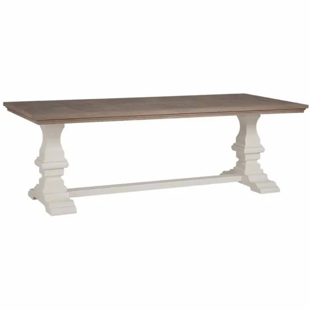 Tower Living Eettafel Toscana - Rechthoek Wit Hout - 260x100x78cm