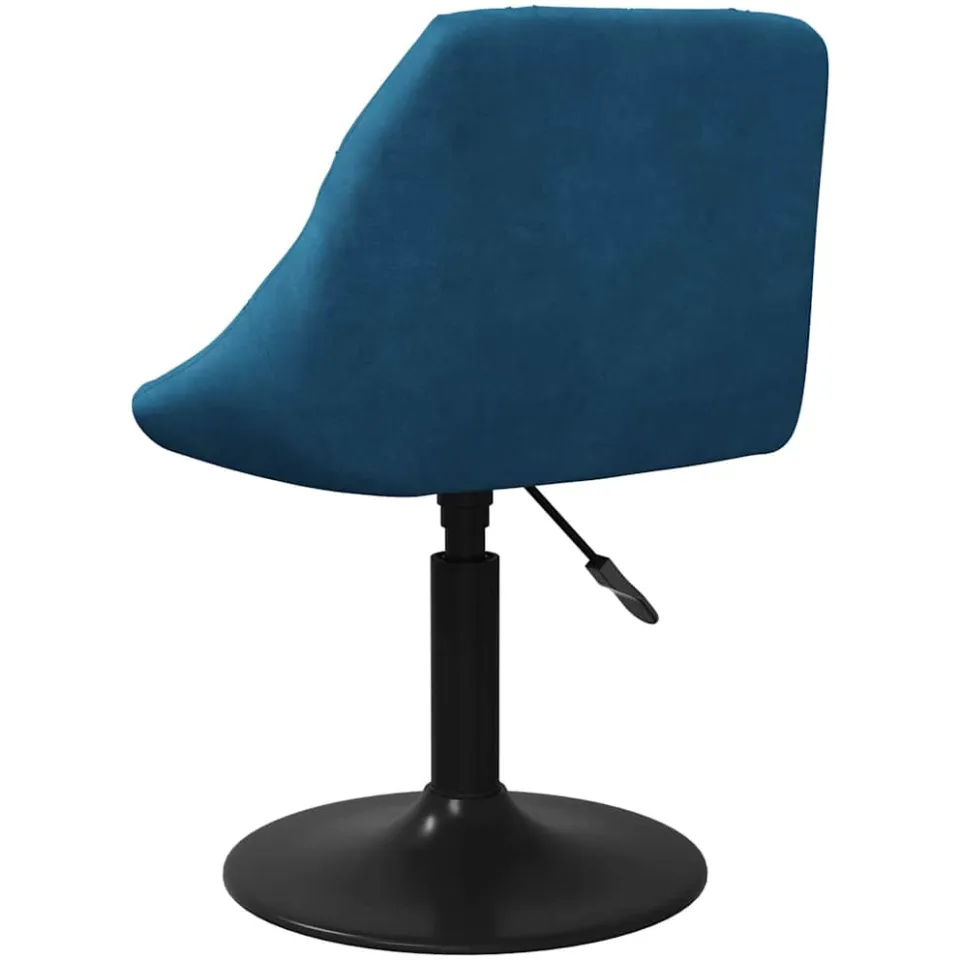 vidaXL Barkruk fluweel blauw, foto 3