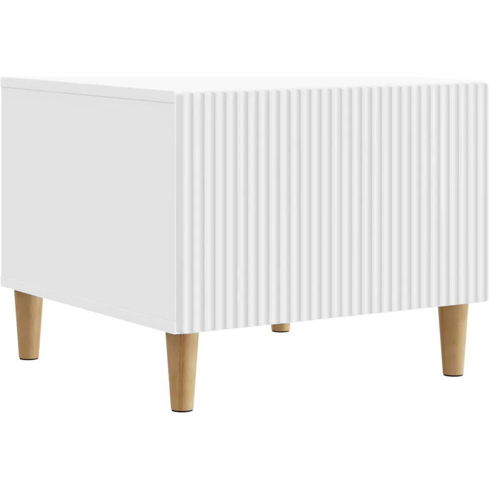 vidaXL Salontafel met lade Wit 49 x 50 x 40 cm Bewerkt hout