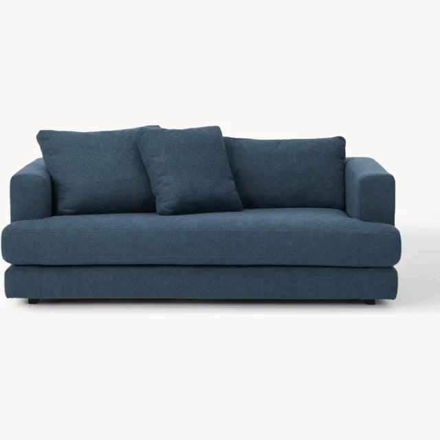 Westwing Collection Bouclé bank Tribeca (2-zits) Blauw