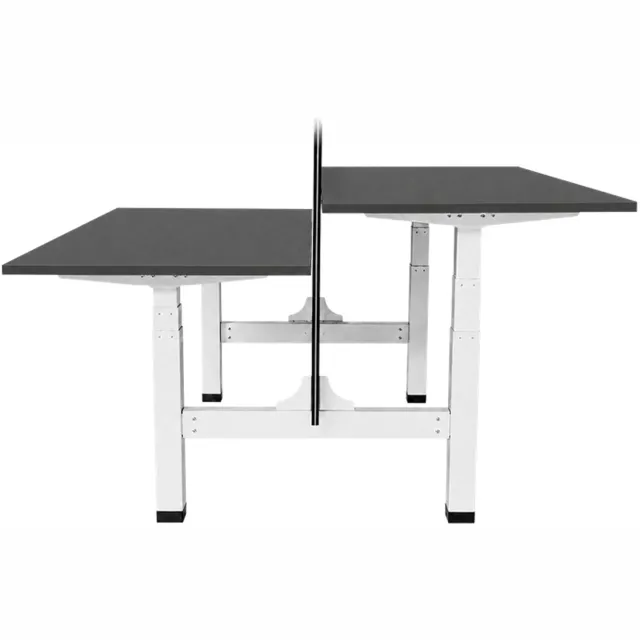 Sedero Elektrisch verstelbaar duo bureau - 140x80 cm - Two dual motor - Wit / Antraciet