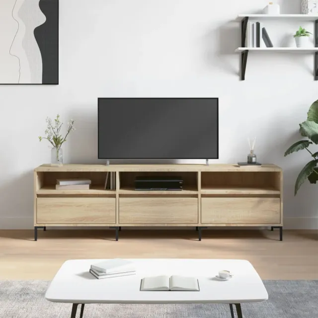 vidaXL Tv-meubel 150x30x44,5 cm bewerkt hout sonoma eikenkleurig, foto 2