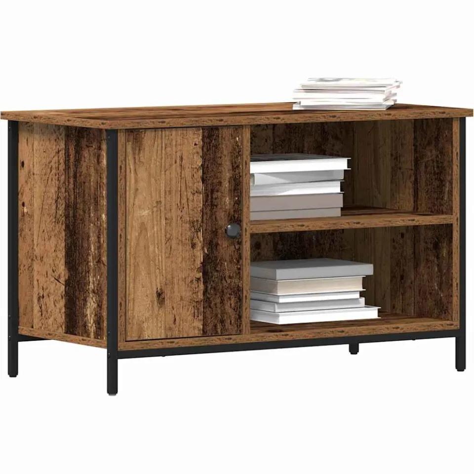 vidaXL TV-kast 80 x 40 x 50 cm Oud hout Bewerkt hout Bruin