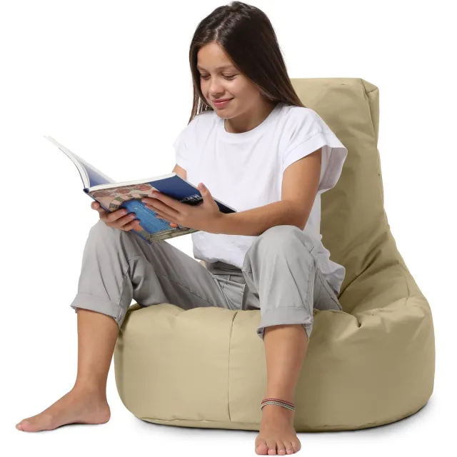 Xoft Living Gaming Zitzak – Beige – Ergonomisch – Teens & Volwassenen