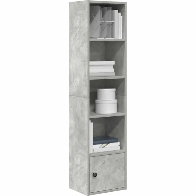 vidaXL Boekenkast 31x24x127 cm bewerkt hout betongrijs