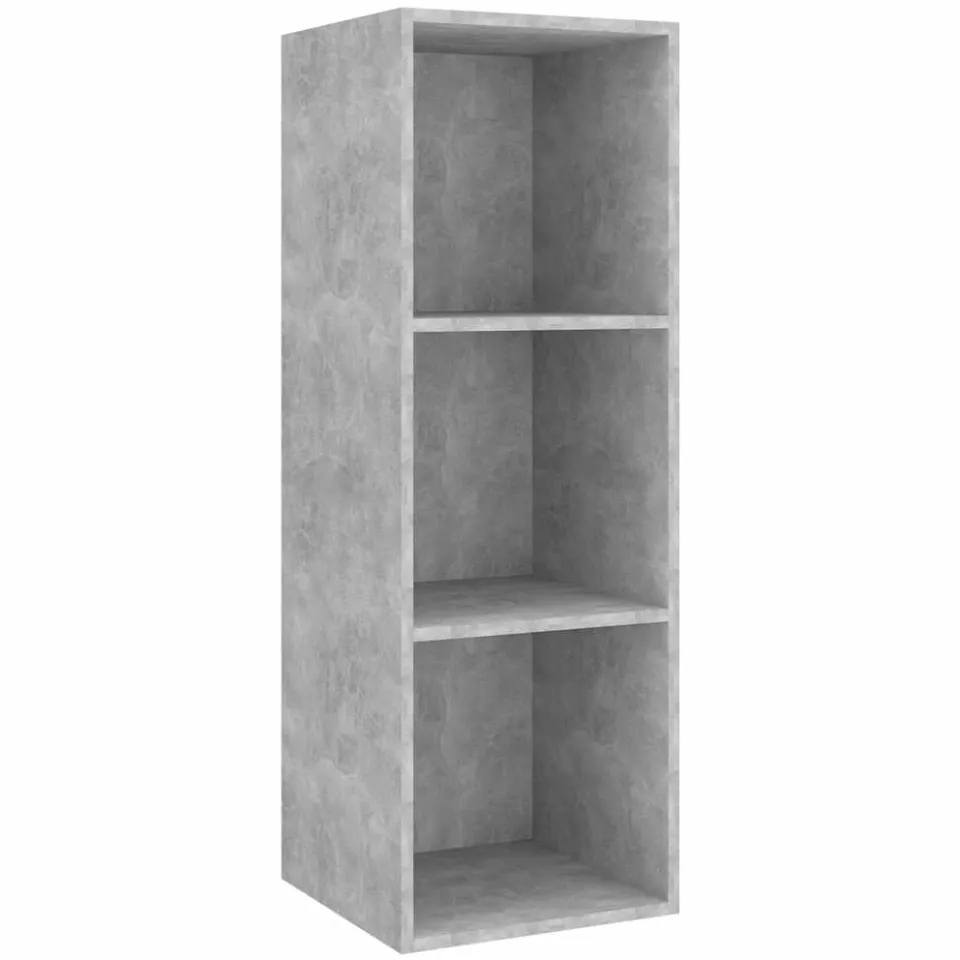 vidaXL 3-delige Tv-meubelset bewerkt hout betongrijs