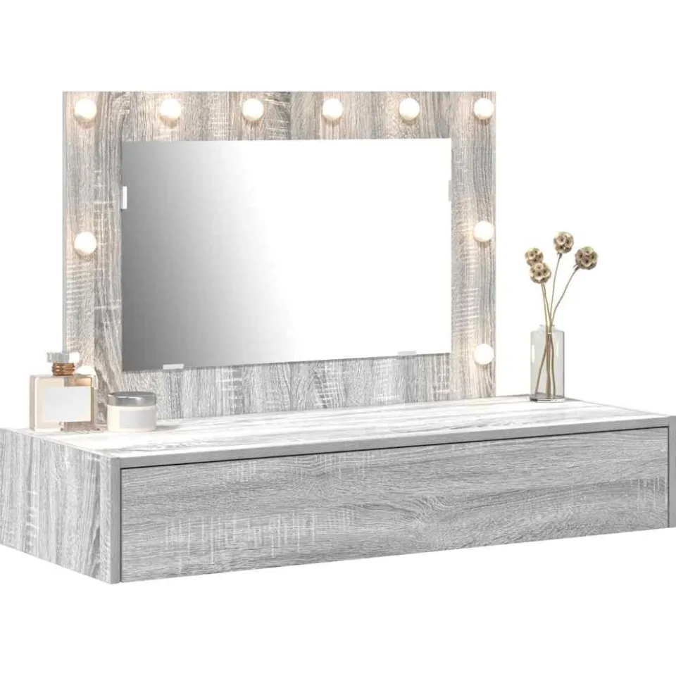 vidaXL Plafondtafel Grijs 100 x 40 x 70 cm Bewerkt hout