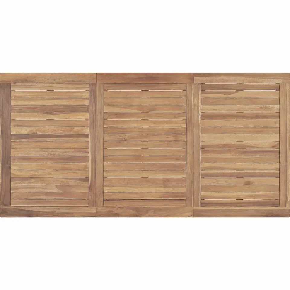 vidaXL Tuintafel 160x80x77 cm massief teakhout bruin, foto 4