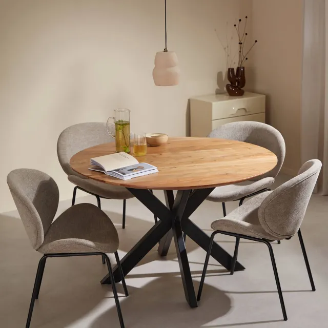 NOUS Living eetkamertafel (120 cm) Jorah naturel, foto 2