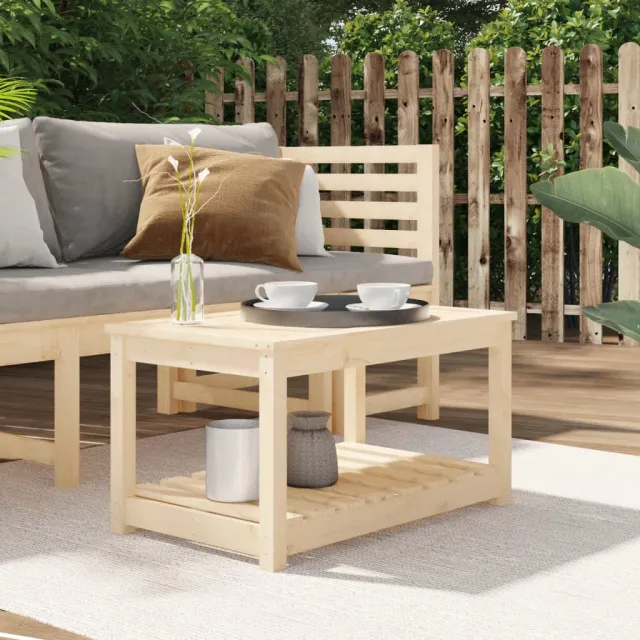 vidaXL Tuintafel 82,5x50,5x45 cm massief grenenhout Bruin