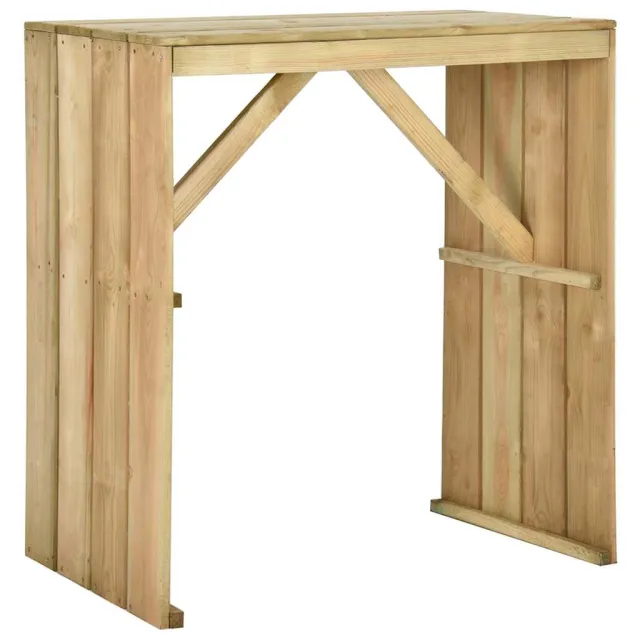 vidaXL Bartafel 100x60x110 cm geïmpregneerd grenenhout Bruin