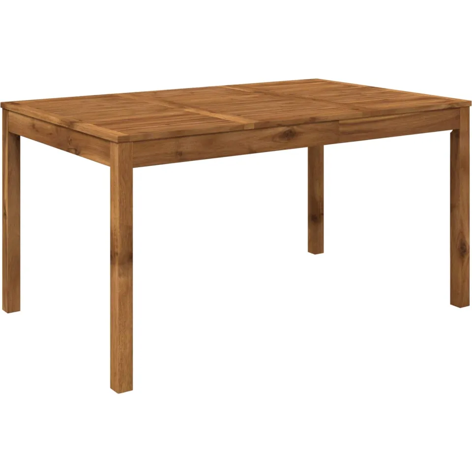 vidaXL Tuindiner tafel LAREN Naturel 147 x 88,5 x 75 cm, foto 3