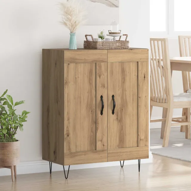 vidaXL Dressoir Artisan Eiken 69,5 x 34 x 90 cm Bruin