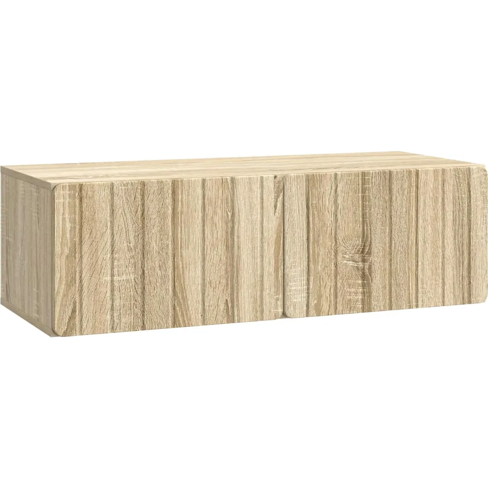 vidaXL Wandbeugel TV-kast 98 x 41 x 30 cm Sonoma Eiken Bewerkt hout Bruin