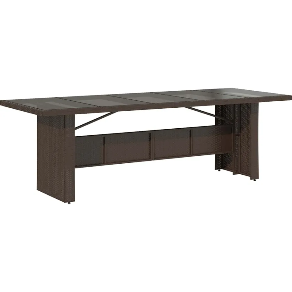 vidaXL 11-delige Bistroset met kussens poly rattan bruin, foto 4