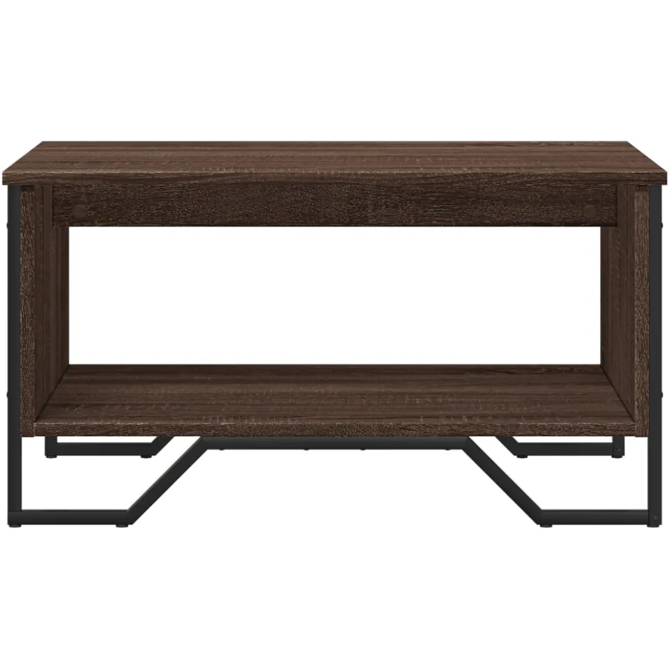 vidaXL Salontafel 75x51x40 cm bewerkt hout bruin eikenkleur, foto 4