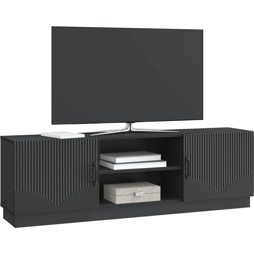 vidaXL TV-kast Zwart 150 x 31 x 47 cm Bewerkt hout