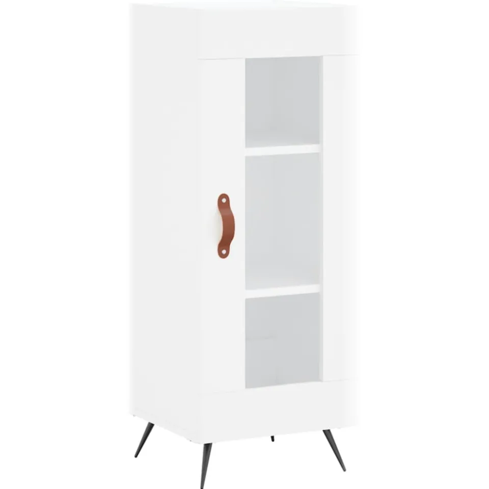 vidaXL Dressoir 34,5x34x90 cm bewerkt hout wit, foto 3