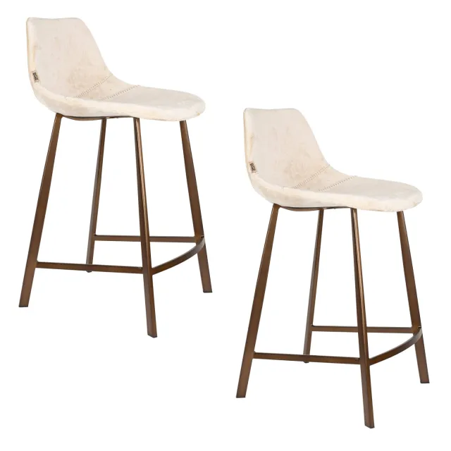 Dutchbone Franky barkruk beige