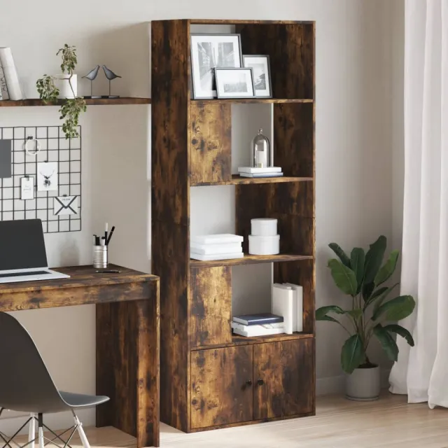 vidaXL Boekenkast 70x36x189 cm bewerkt hout gerookt eikenkleurig Bruin