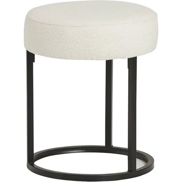 Le Chair Escabel poef - Ø40 - Alpine - Ivory - Unique Collection