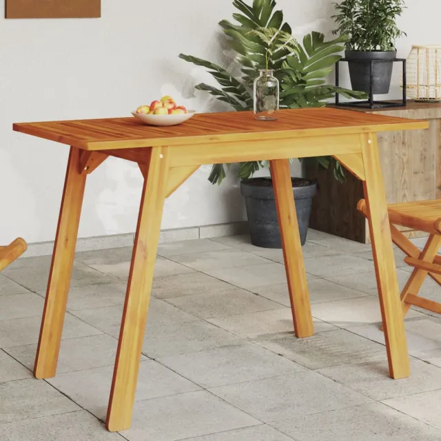vidaXL Tuintafel 110x56x75 cm massief acaciahout bruin, foto 2