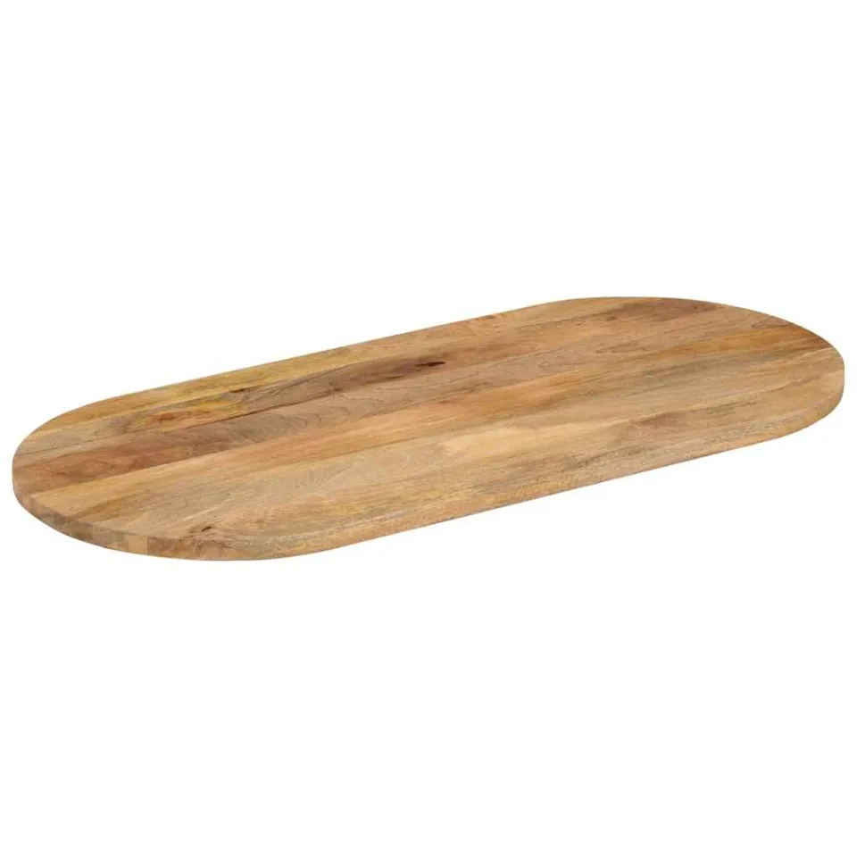 vidaXL Tafelblad ovaal 100x50x3,8 cm massief mangohout bruin, foto 2
