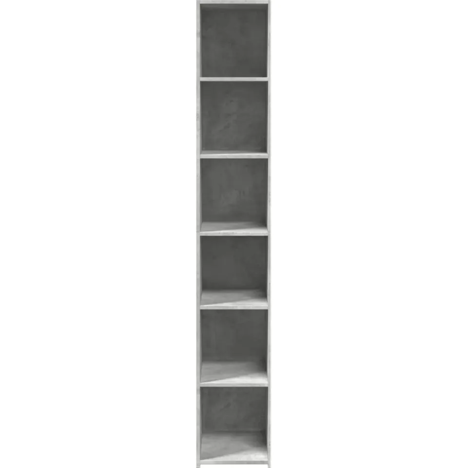 vidaXL Hoge kast 30x41x185 cm bewerkt hout betongrijs