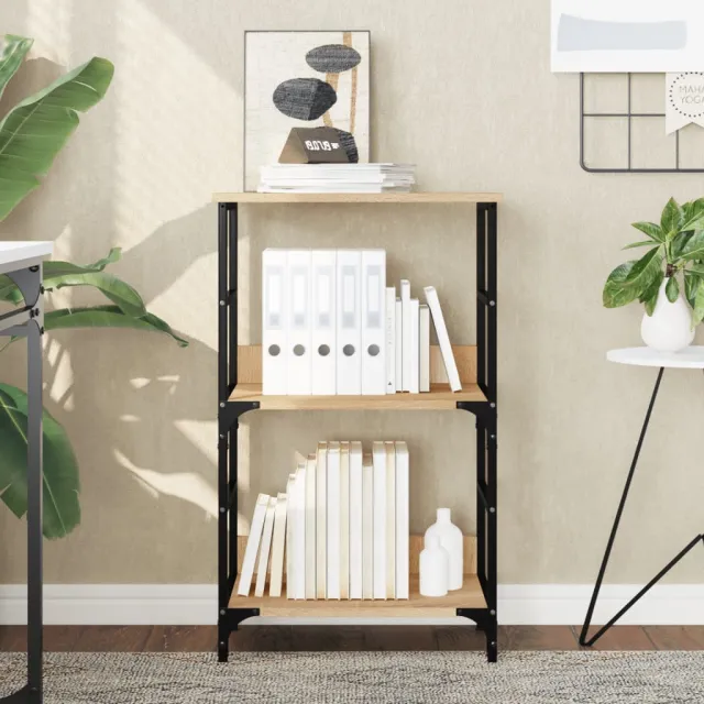 vidaXL Boekenrek 50x33x82 cm bewerkt hout sonoma eikenkleurig, foto 2