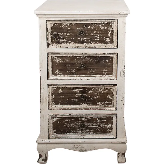 Clayre & Eef Dressoir 44x35x81 cm Beige Hout