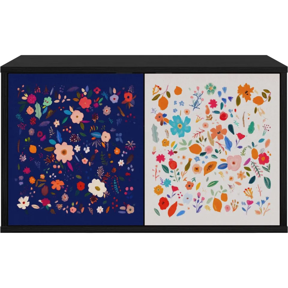 vidaXL Wandgemonteerd tv-meubel MAINZ 69 x 33 x 40 cm Zwart eiken, foto 4