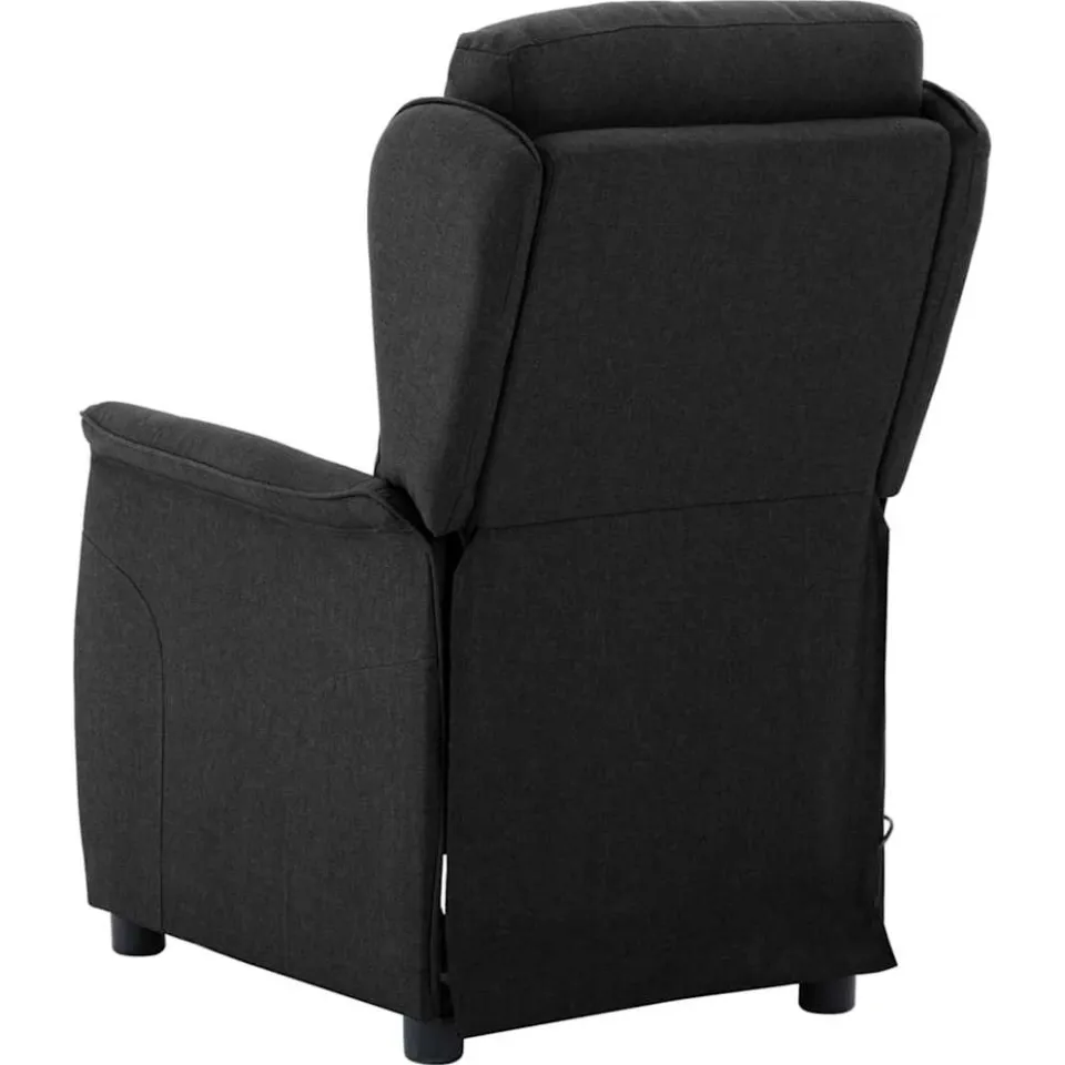 vidaXL Massagestoel Zwart 93.5 x 67.5 x 101.5 cm Stof, foto 3