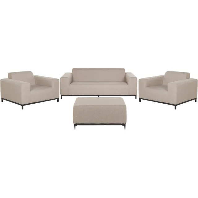 Beliani ROVIGO - Loungeset voor 5 - Zandbeige - Polyester
