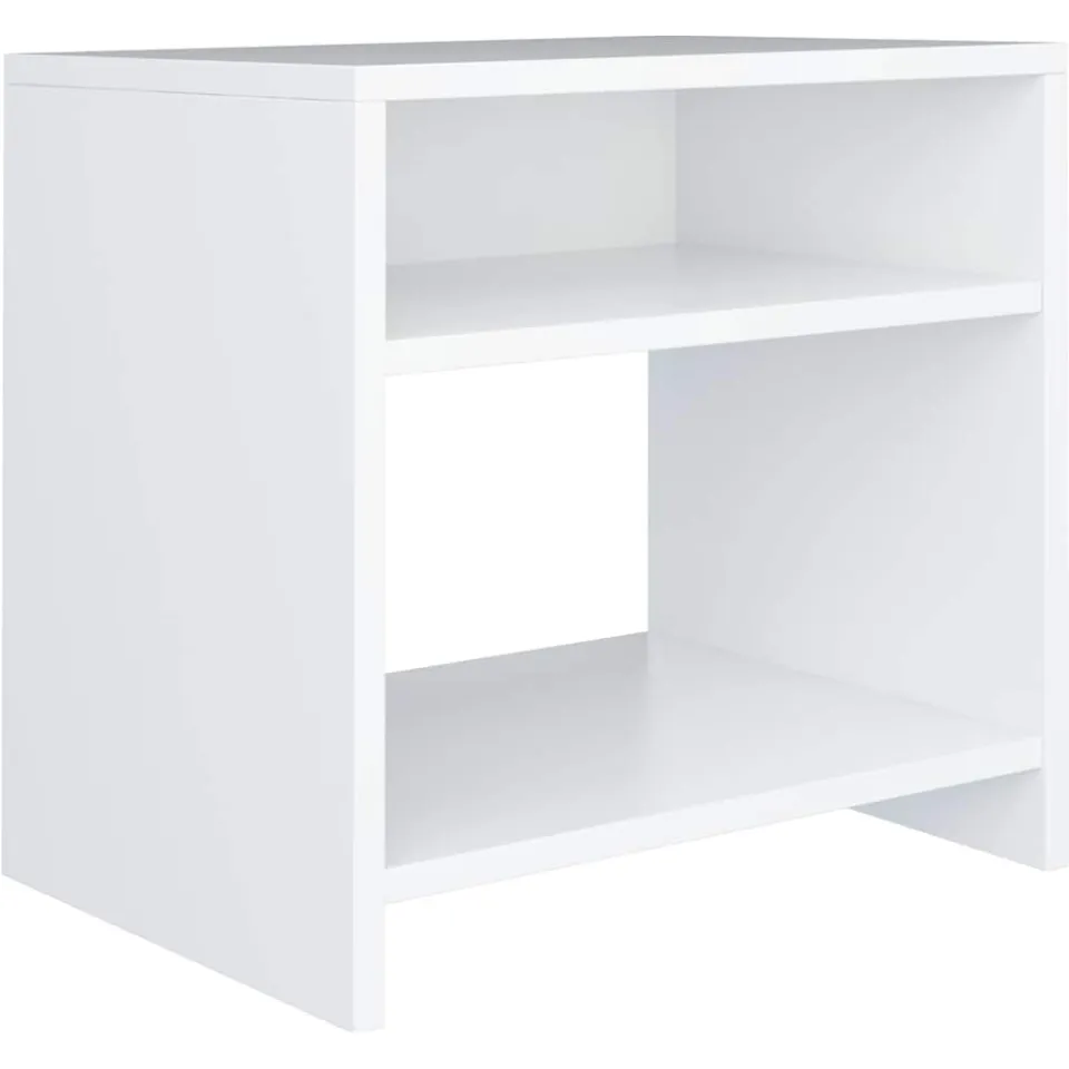 vidaXL Nachtkastjes 2 st 40x30x40 cm bewerkt hout wit