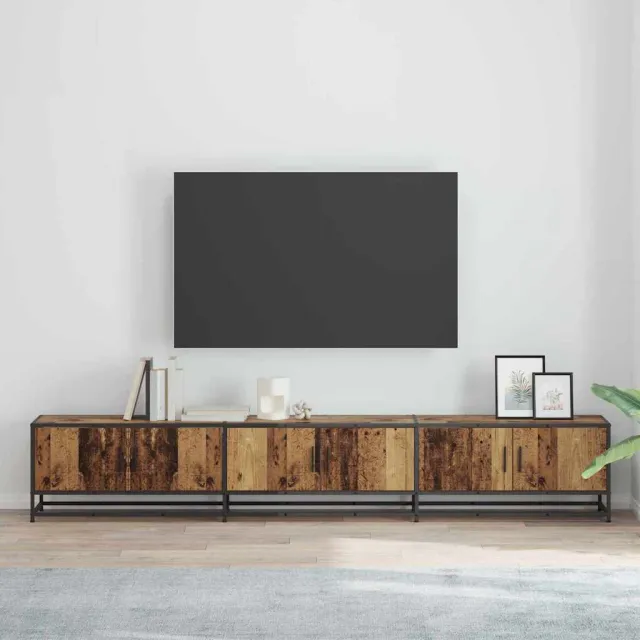 vidaXL TV Eenheden 240 x 35 x 41 cm Oud Hout bruin, foto 2