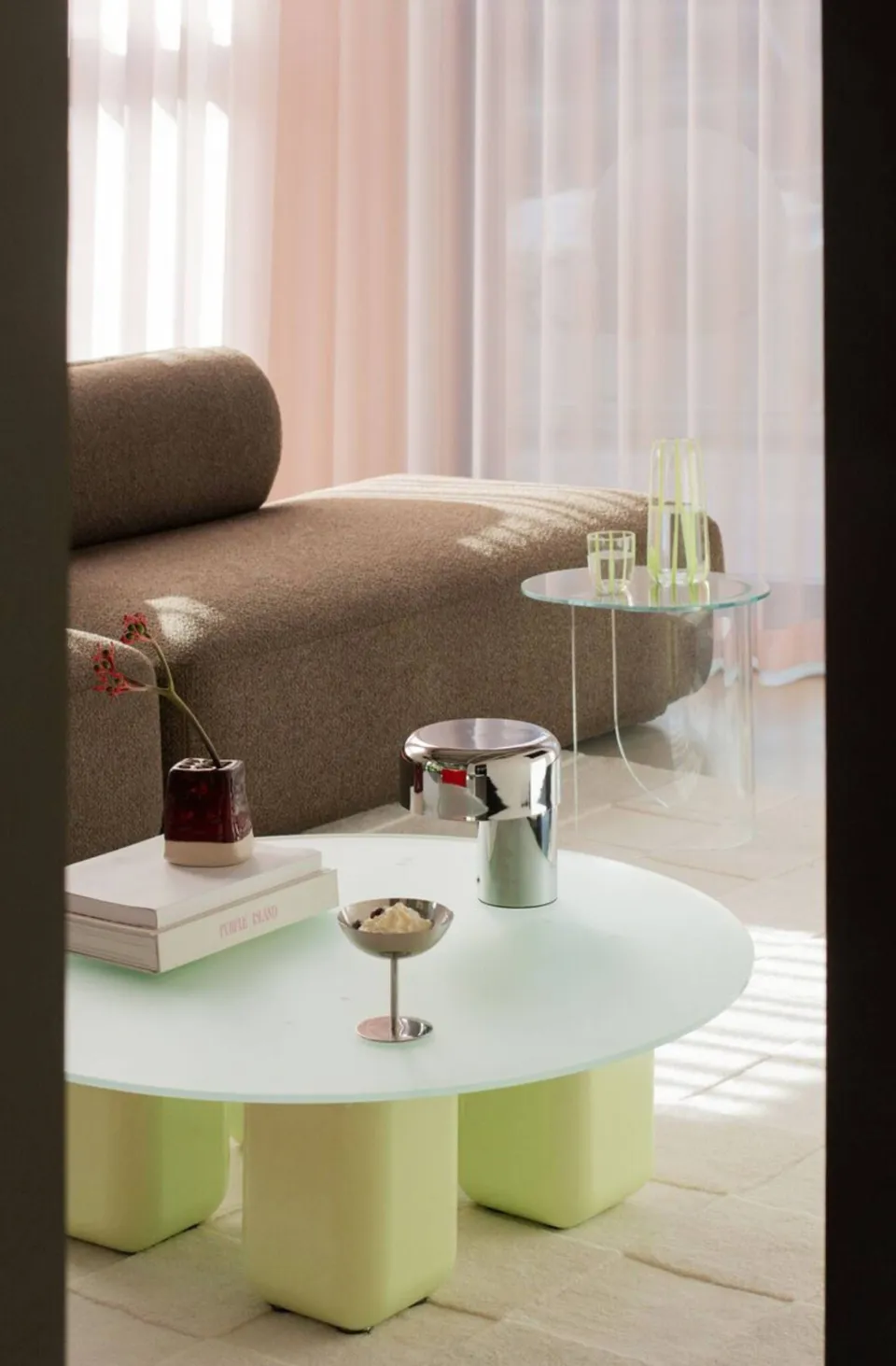 FÉST ronde salontafel Uma Frosted - groen, foto 4