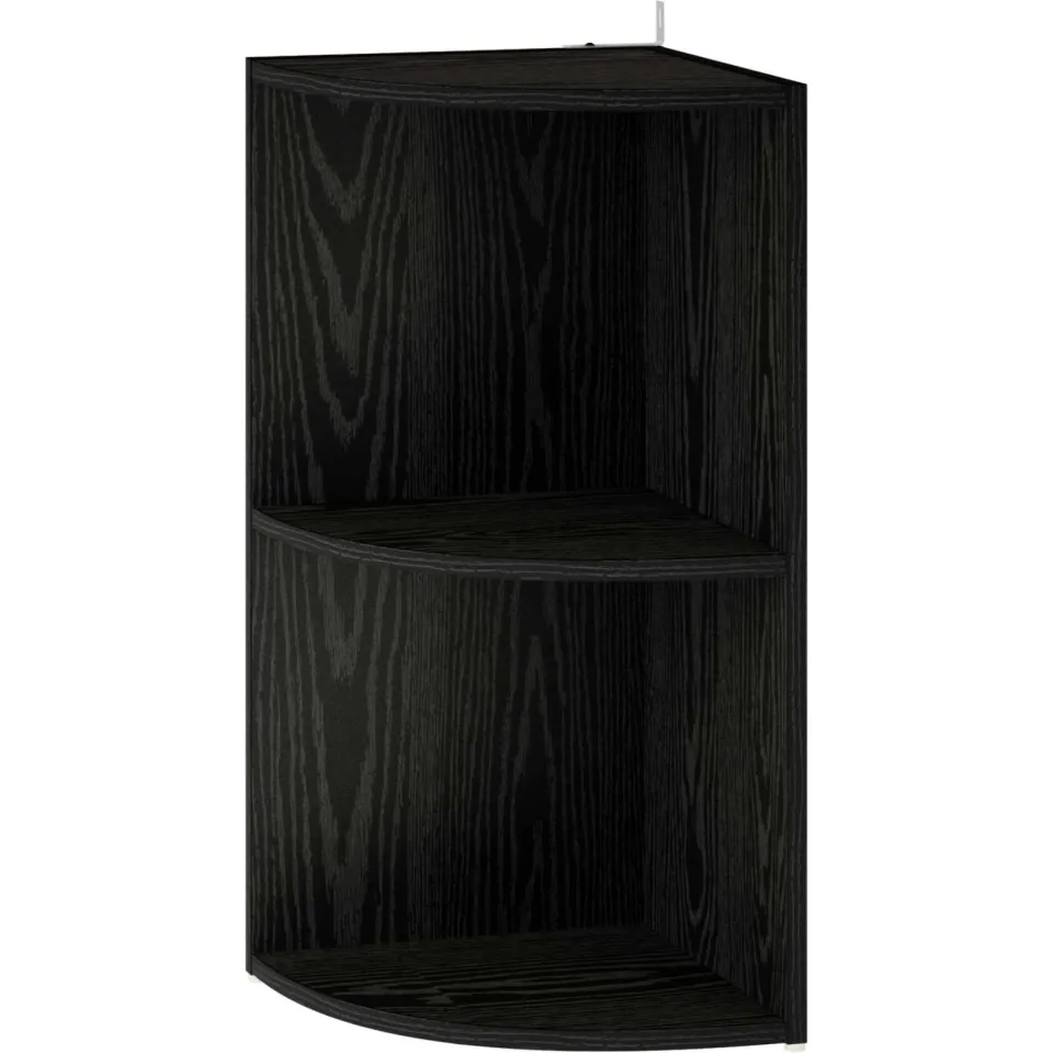 vidaXL Hoekplank 2-laags 41,5 x 41,5 x 72 cm Bewerkt hout Zwart eiken, foto 3