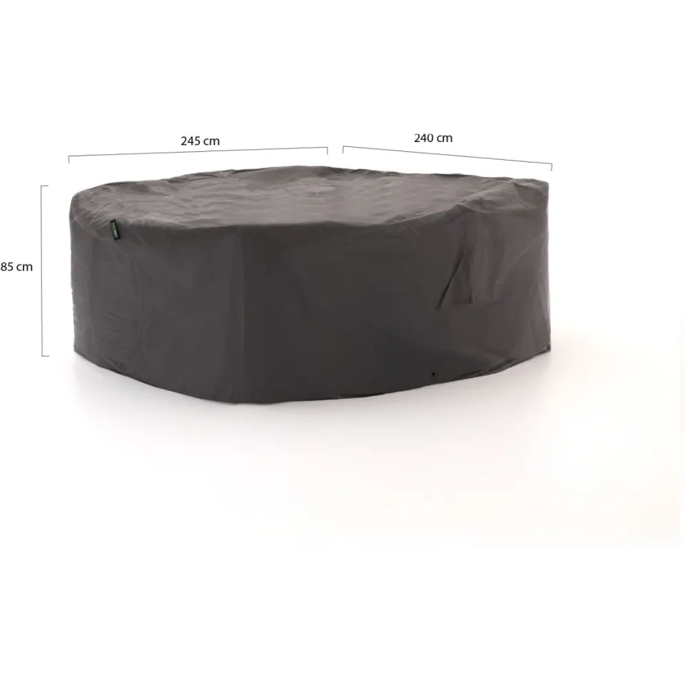 Kees Smit Collectie Kees Smit Tuinmeubelhoes diningset 245x240x85cm grijs, foto 2