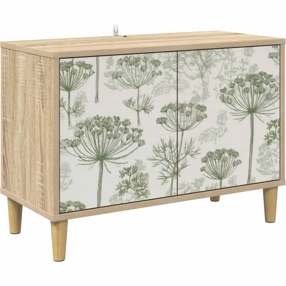 vidaXL Tv-meubel GOTHA 69 x 33 x 50 cm Sonoma Bewerkt hout bruin, foto 3