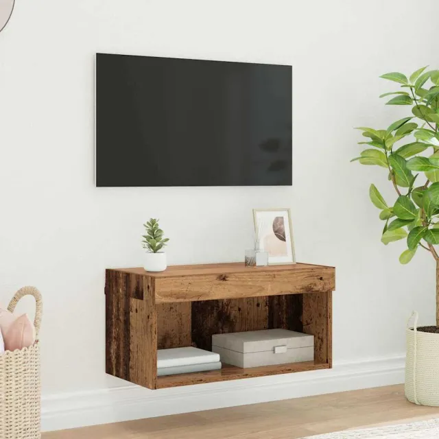 vidaXL Tv-meubelset 60 x 30 x 30 cm Oud Hout Bewerkt hout bruin, foto 2