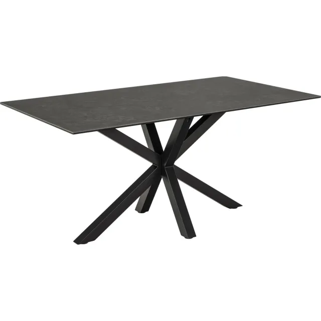Giga Living Eettafel Axel Rechthoek Keramiek Zwart 160cm - Giga Living