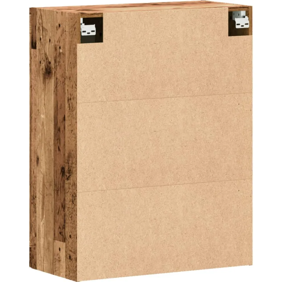vidaXL Wandkast 69,5x34x90 cm bewerkt hout oud houtkleurig bruin, foto 4