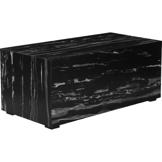 Notio Living Vito-Accenttafel - Zwart/Grijs Marmerlook