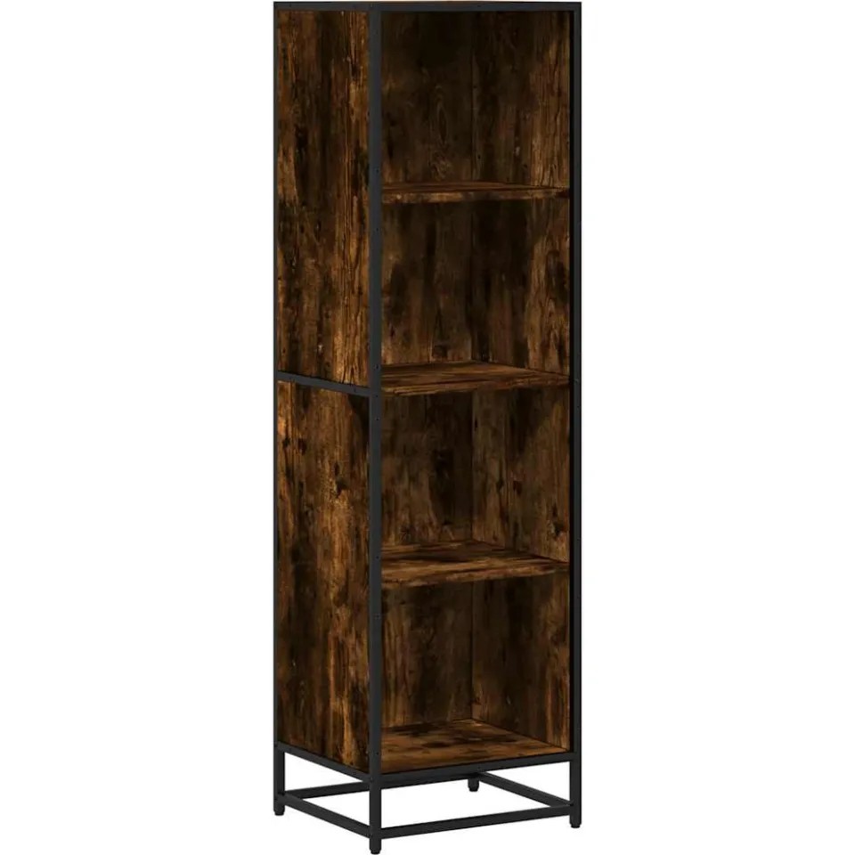 vidaXL Boekenkast 40x35x139 cm bewerkt hout gerookt eikenkleurig Bruin