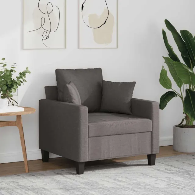vidaXL Fauteuil 60 cm stof taupe
