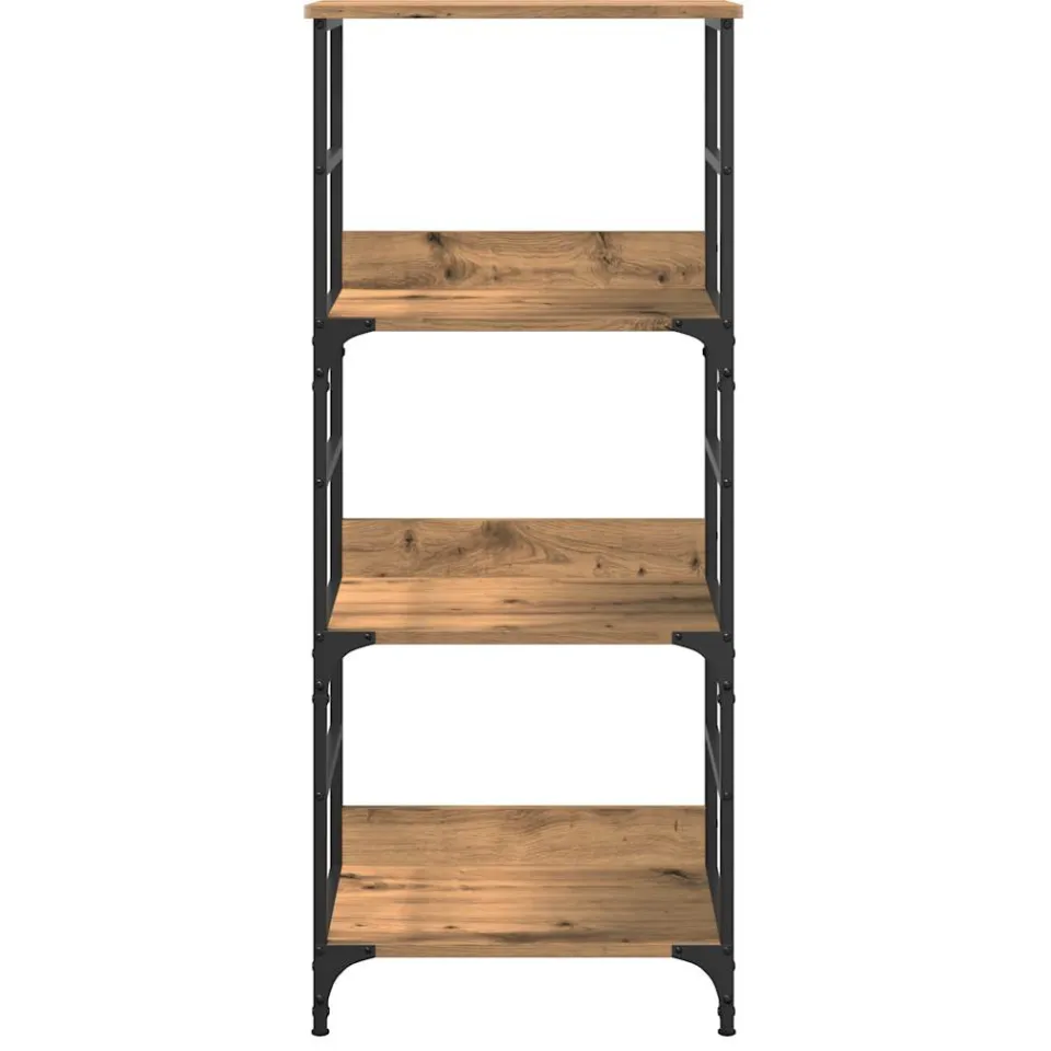 vidaXL Boekenkast 50x33x117,5 cm bewerkt hout artisanaal eikenkleur, foto 3