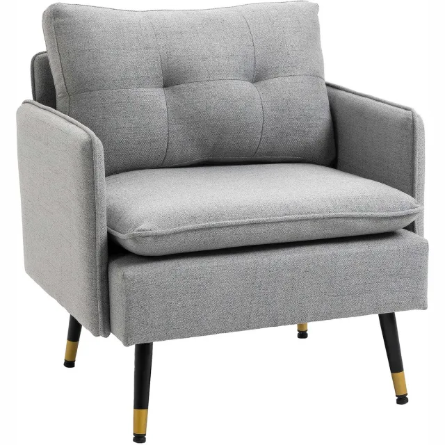 GranMaison Fauteuil - Relaxstoel - Relaxfauteuil - Stoel - Met armleuning - Voor één Persoon - Grijs