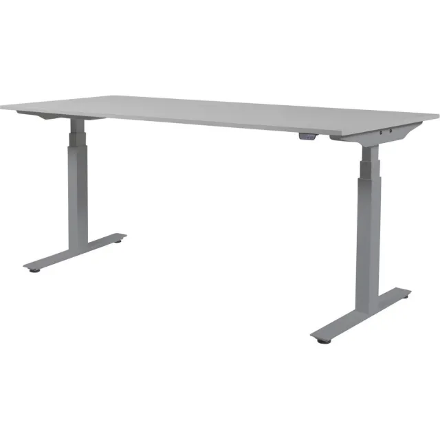 Schaffenburg Zit Sta Bureau - Plus Elektrisch 180x90 grijs - alu frame