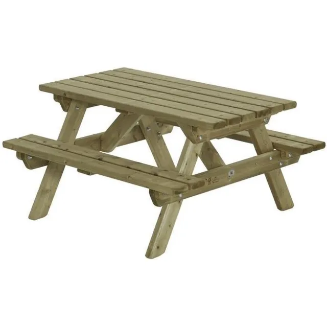 Talen Buitenmeubelen Talen kinderpicknicktafel - 120x115 cm groen