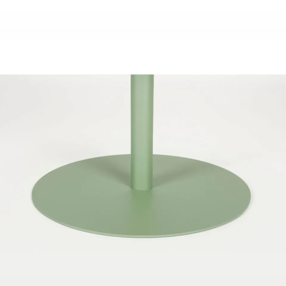 Zuiver Snow Bistrotafel Rond 57 cm Metaal Groen, foto 3